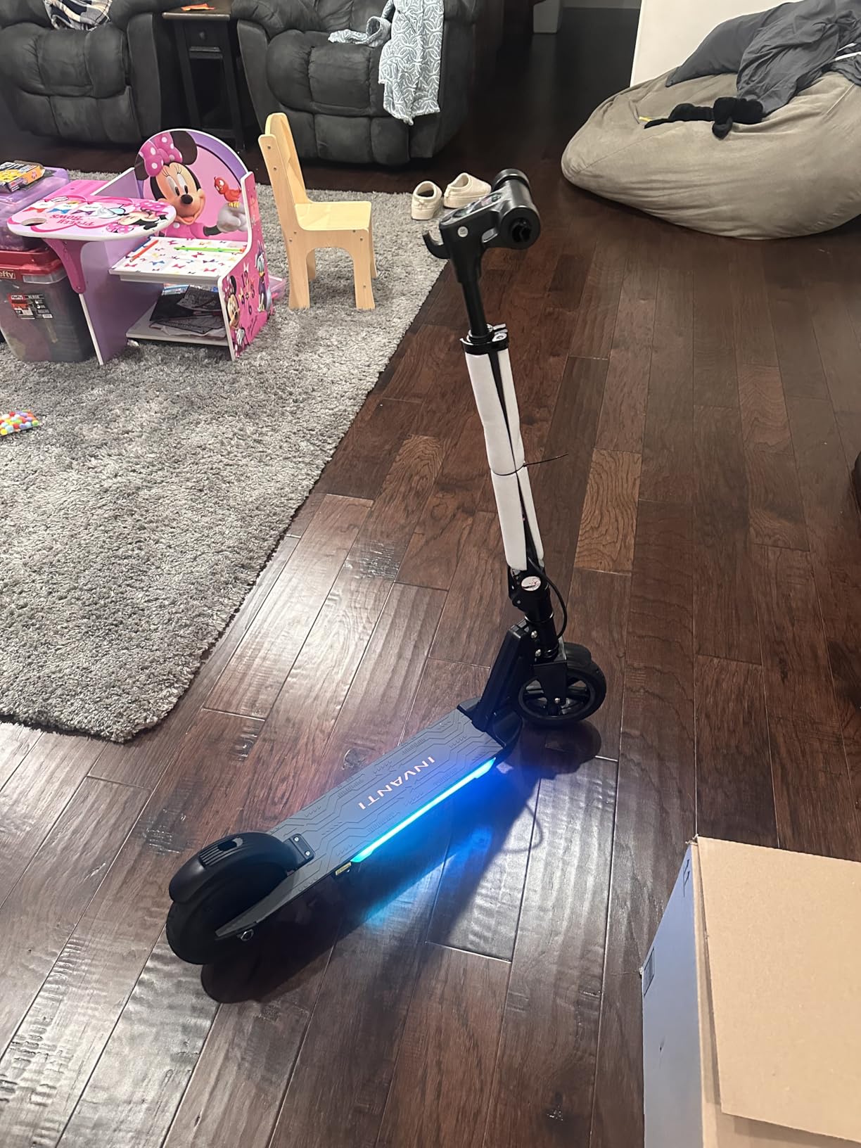 INVANTI KS03 Electric Scooter for Kids Ages 8+, 350W Peak Motor, Max 12mph & 10Miles, 7