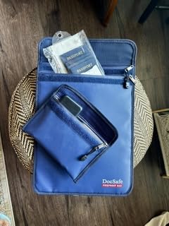 DocSafe Fireproof Document Bag (5200℉) with Fireproof Organizer Travel Case,Heat Insulated Fire＆Water Resistant 8 Layers Safe Money Bag Storage for Important Documents,Cash,Power Bank,Valuables,Gray customer photo 1