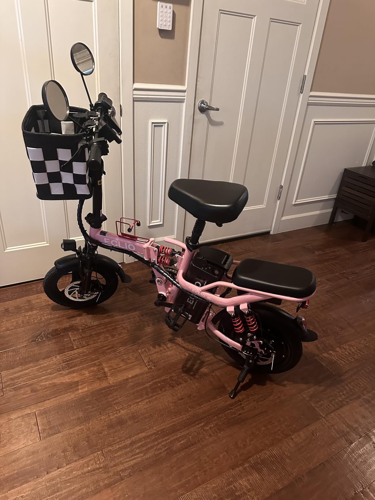 DDC SPORT Folding Electric Bike for Adults, Peak 800W Motor 25MPH, 48V 14Ah Removable Battery 35-55Miles Ebike,14'' Lightweight & Portable Adults Electric Bicycles for Men/Women/Teens customer photo 2