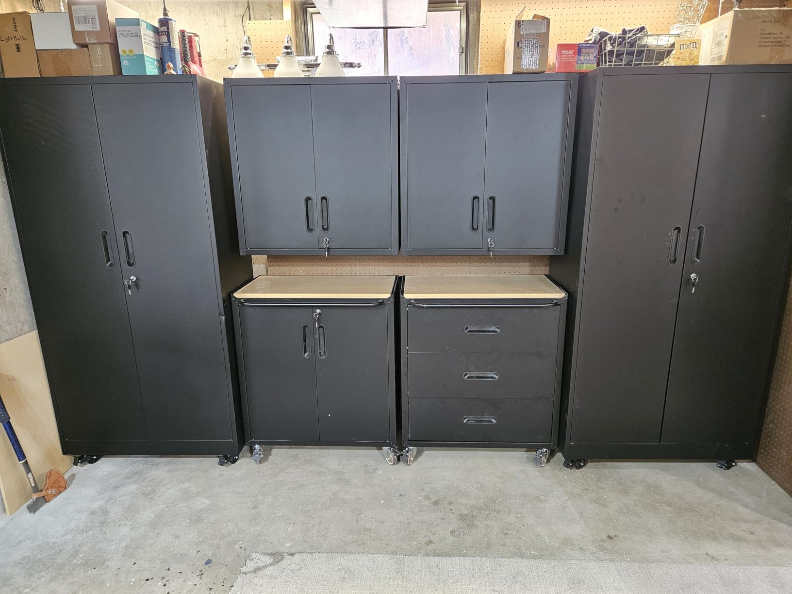 10-Piece Heavy Duty Steel Garage Cabinet System | All-in-One Modular Garage Cabinet Set for Ultimate Workshop Organization | Easy Assembly Garage Storage Cabinets & Tool Bench customer photo 2