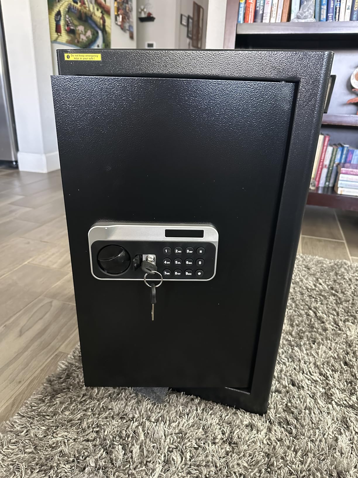 5.2 Cuft Large Floor Safe, Heavy Duty Fire Proof Safes for Home Use with Digital Keypad, Removable Shelves and Alarm System, Anti-theft Home Safe for Documents Money customer photo 1