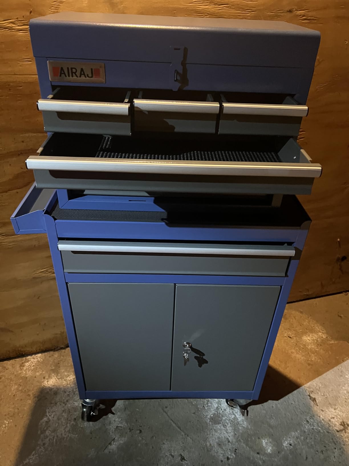 7-Drawer Tool Chest with Wheels, 40'' Rolling Tool Chest with Drawers,Black customer photo 1
