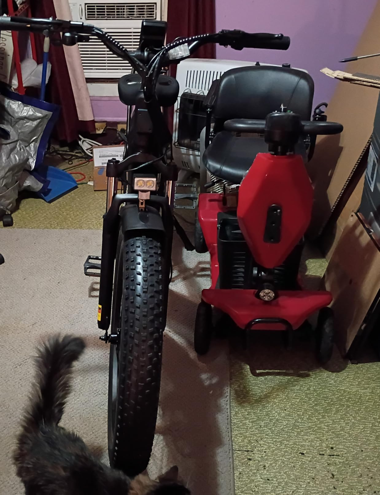 ESKUTE Electric Bike for Adults - 48V20.8Ah Battery Hunting Ebike up to 86 Miles, 32+MPH, Peak 1800W, 26x4.0 Fat Tire Step-Over 8-Speed Full Suspensions Mountain E-Bike customer photo 2