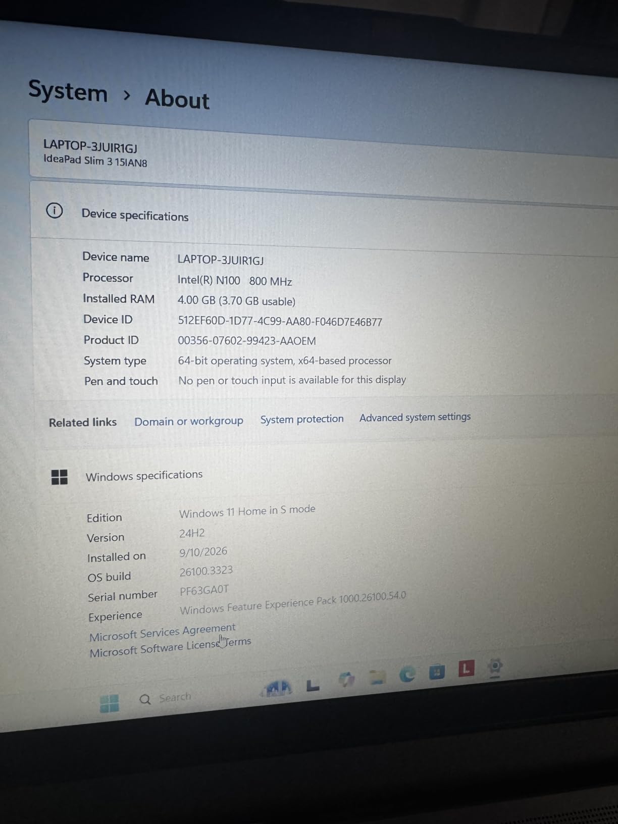 Lenovo IdeaPad Slim 3 15 customer photo 2