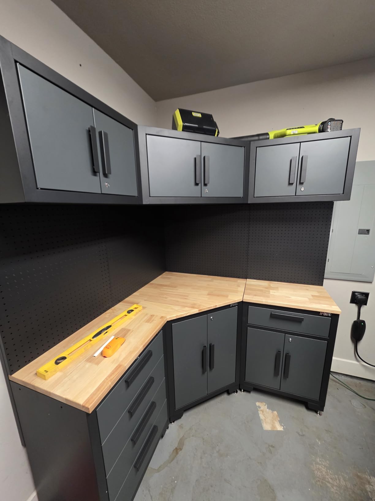 19pcs Garage Storage Cabinet System, Black and Grey customer photo 1