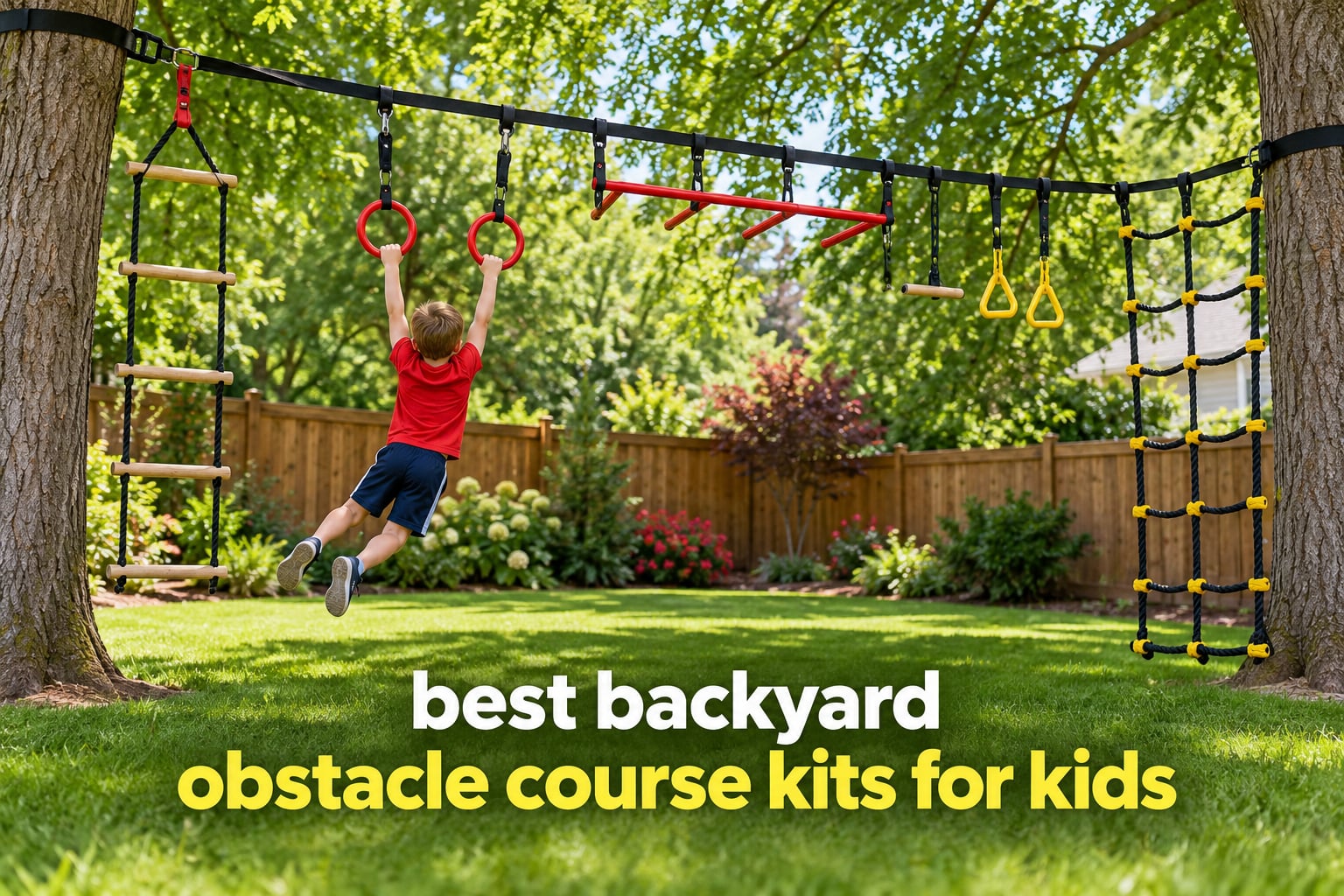 best backyard obstacle course kits for kids