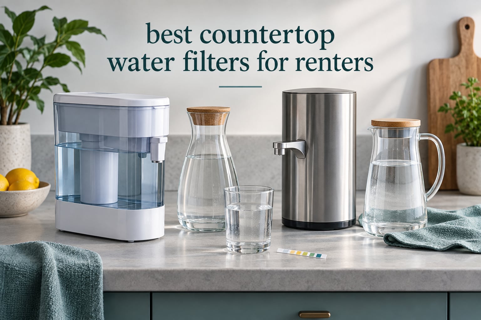 best countertop water filters for renters