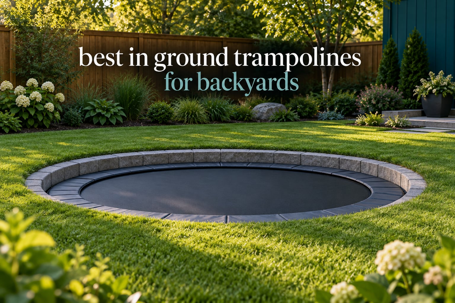 best in ground trampolines for backyards