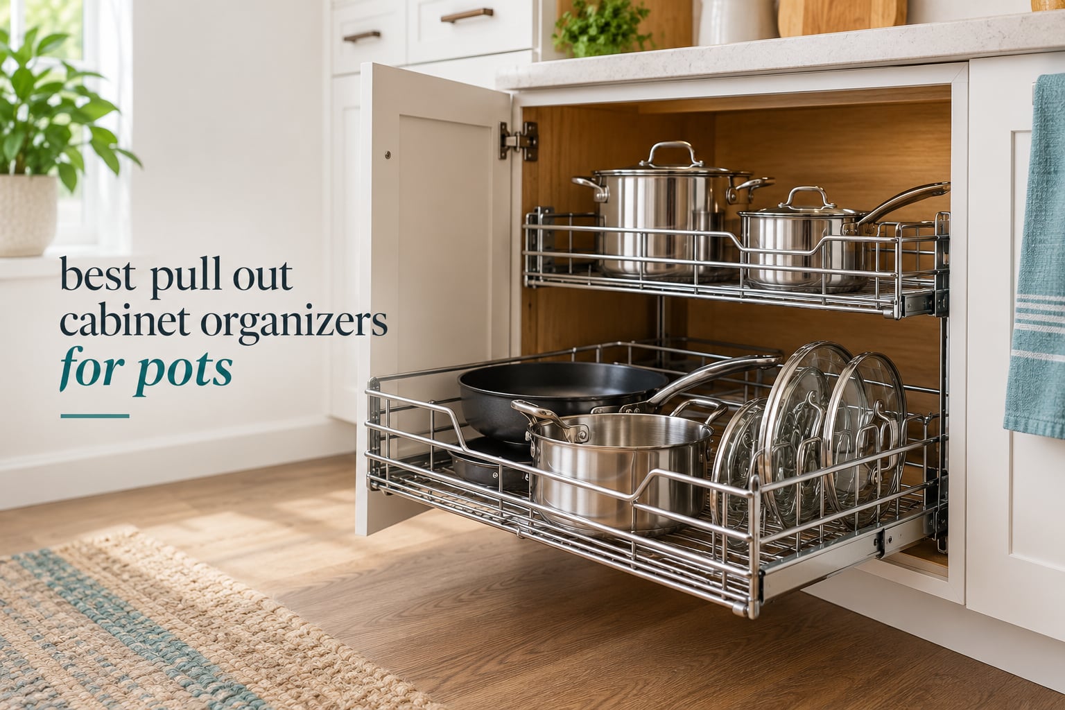 best pull out cabinet organizers for pots