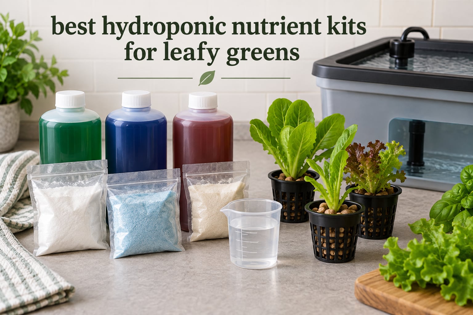 best hydroponic nutrient kits for leafy greens