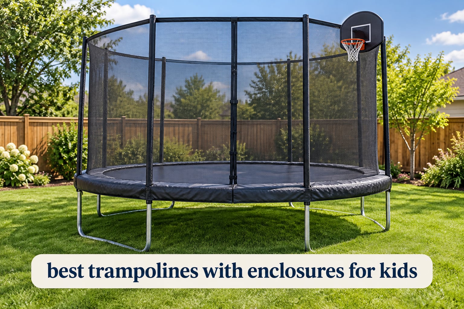 best trampolines with enclosures for kids