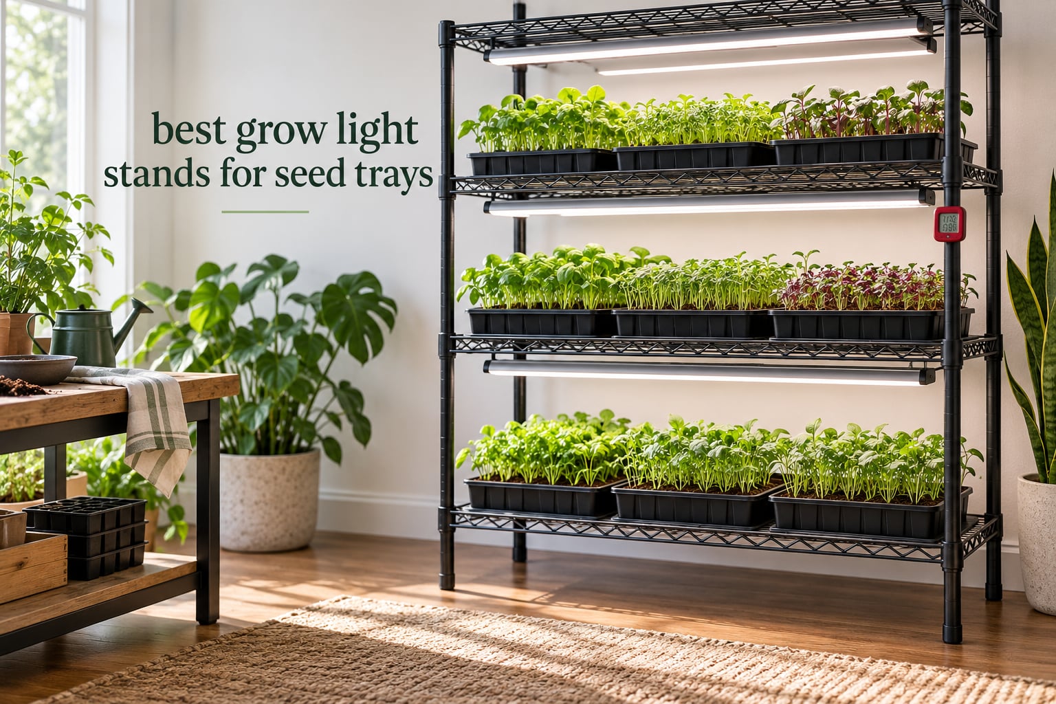 best grow light stands for seed trays