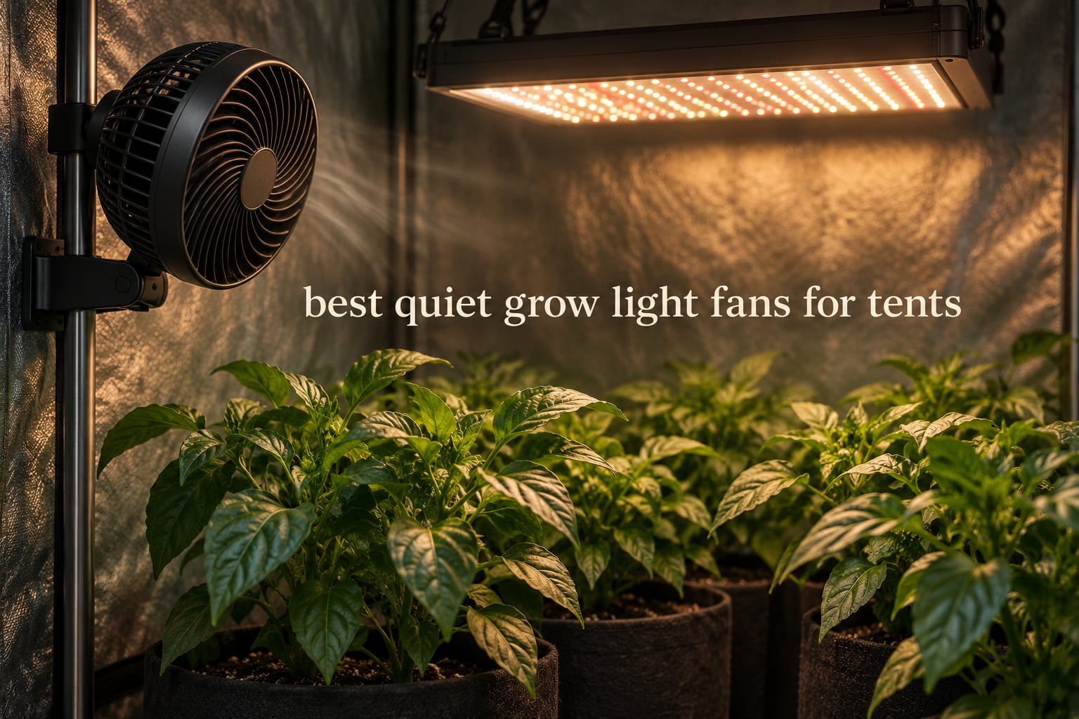 best quiet grow light fans for tents