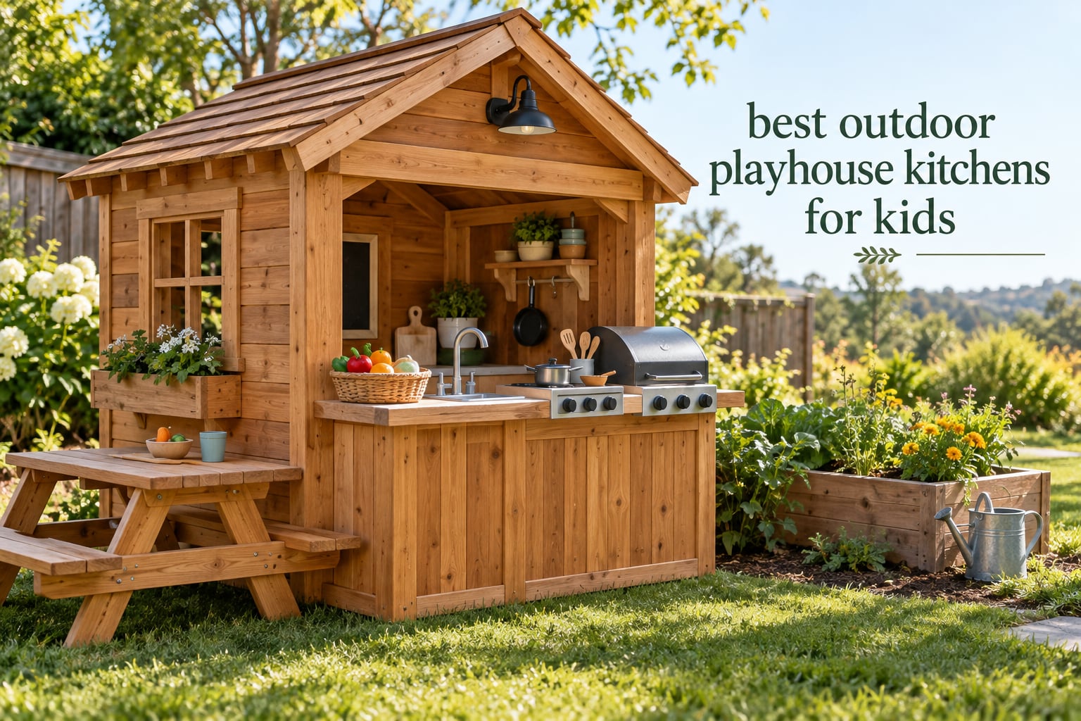 best outdoor playhouse kitchens for kids
