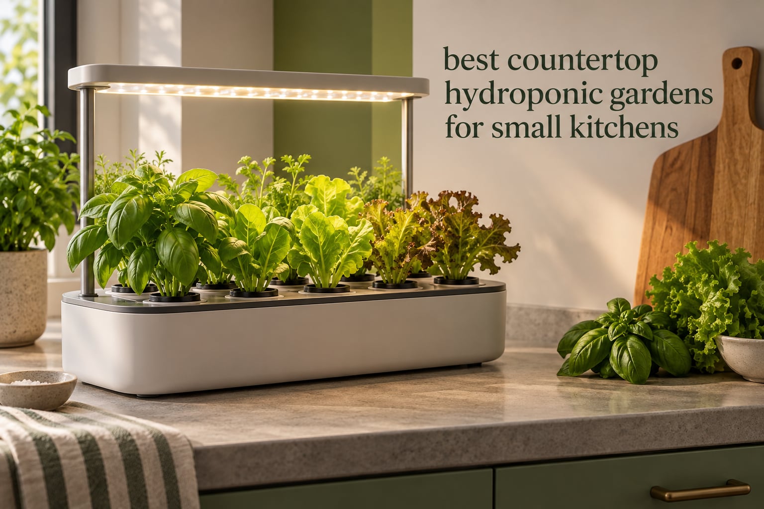 best countertop hydroponic gardens for small kitchens