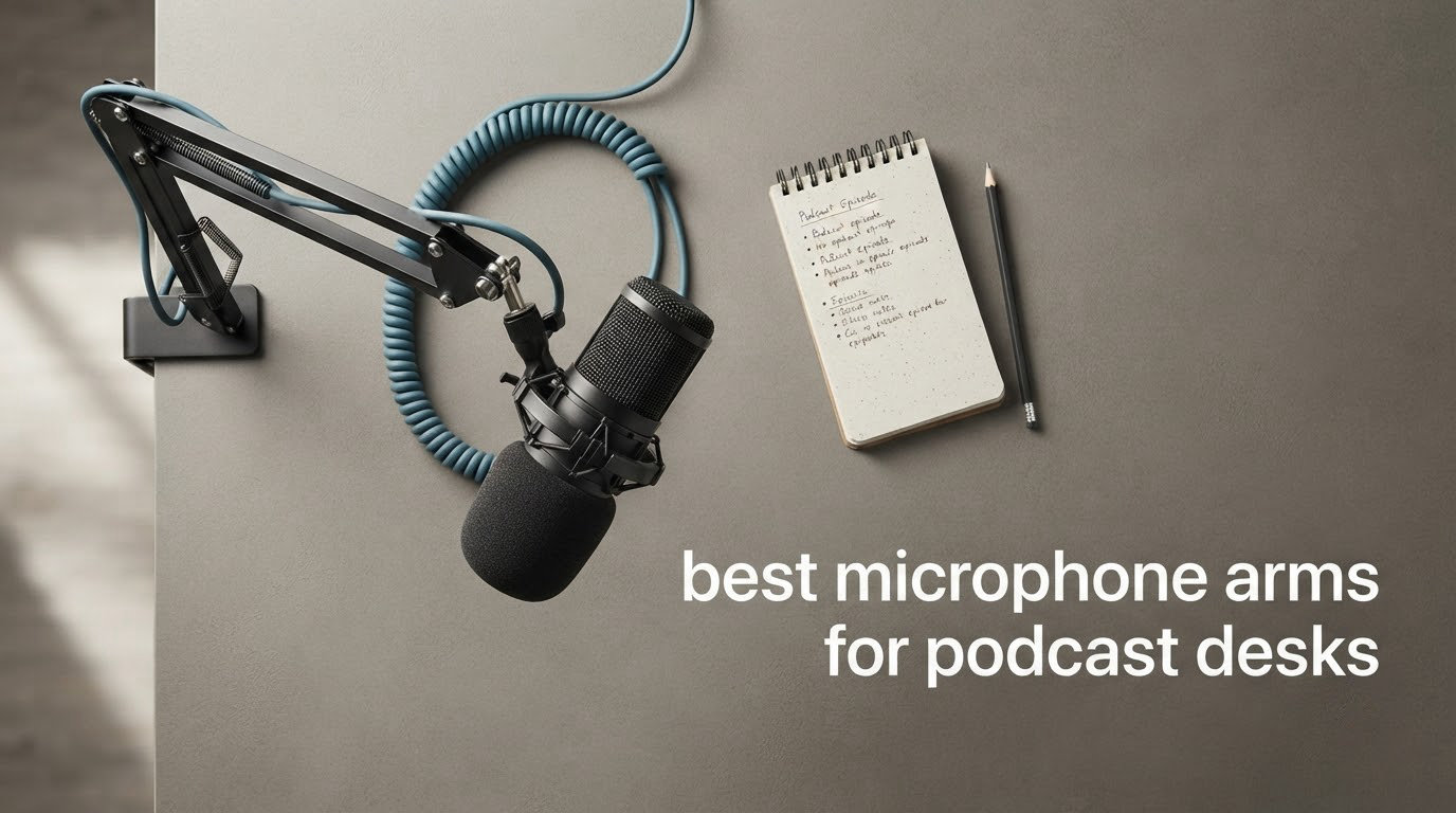 best microphone arms for podcast desks