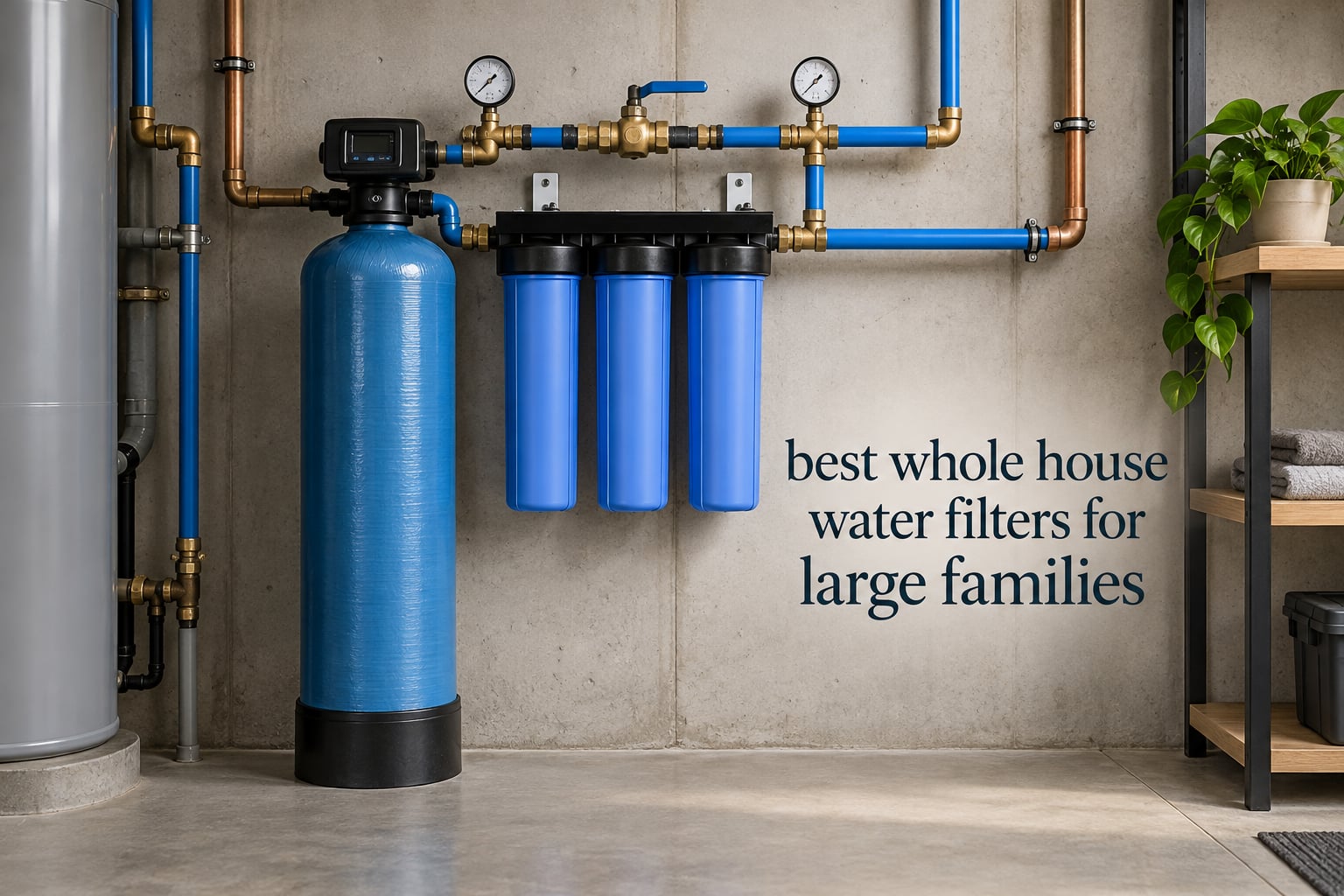 best whole house water filters for large families