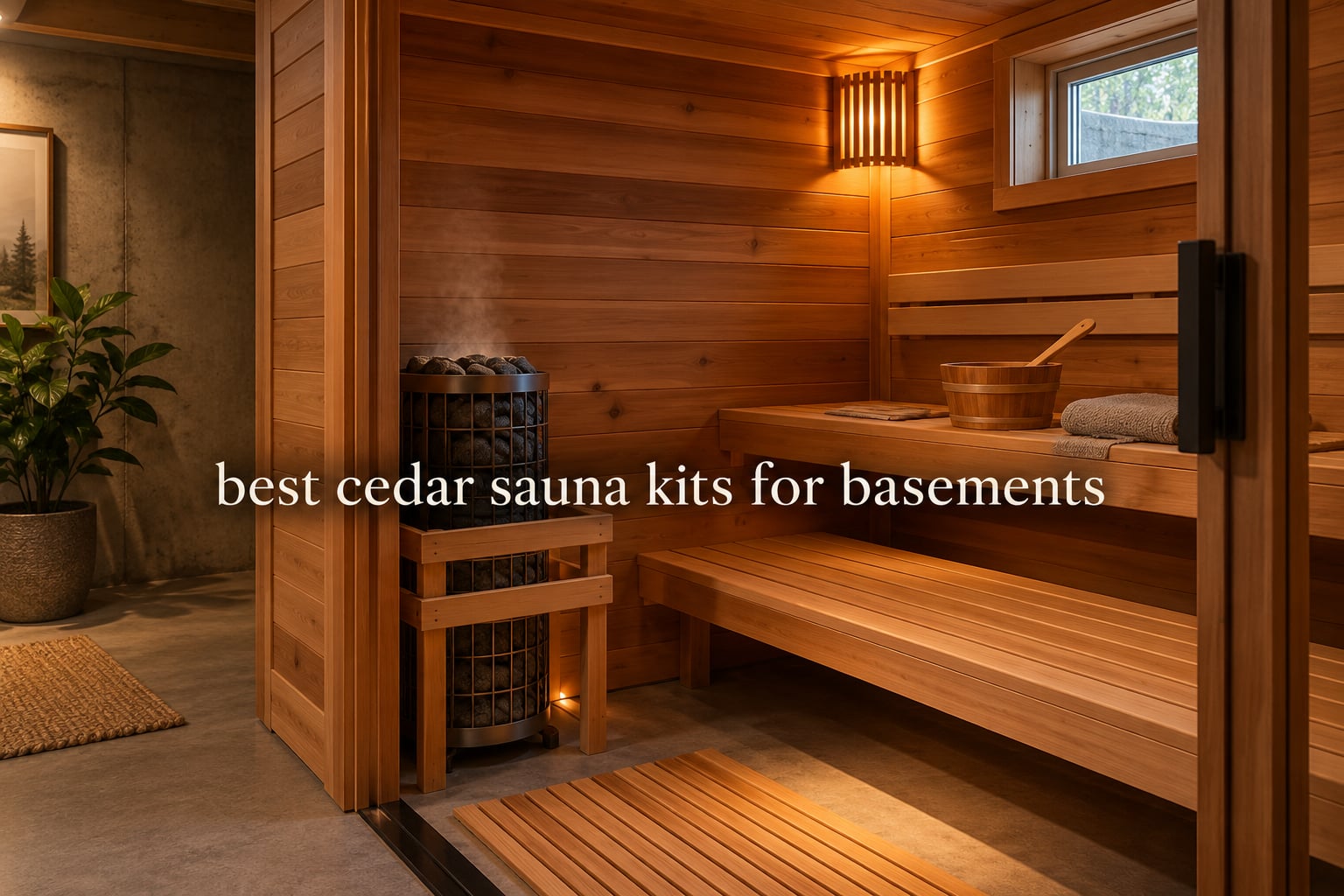 best cedar sauna kits for basements