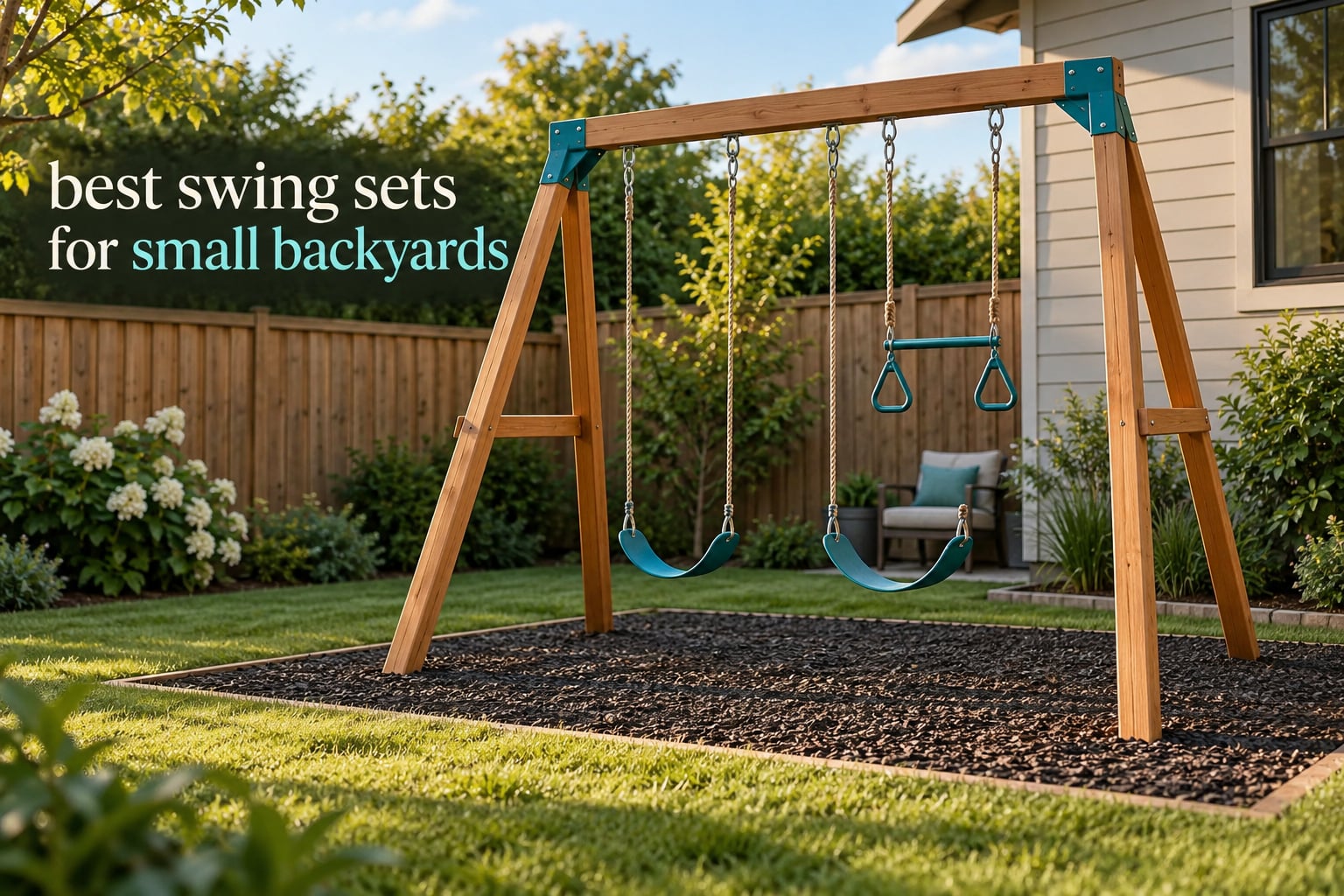best swing sets for small backyards