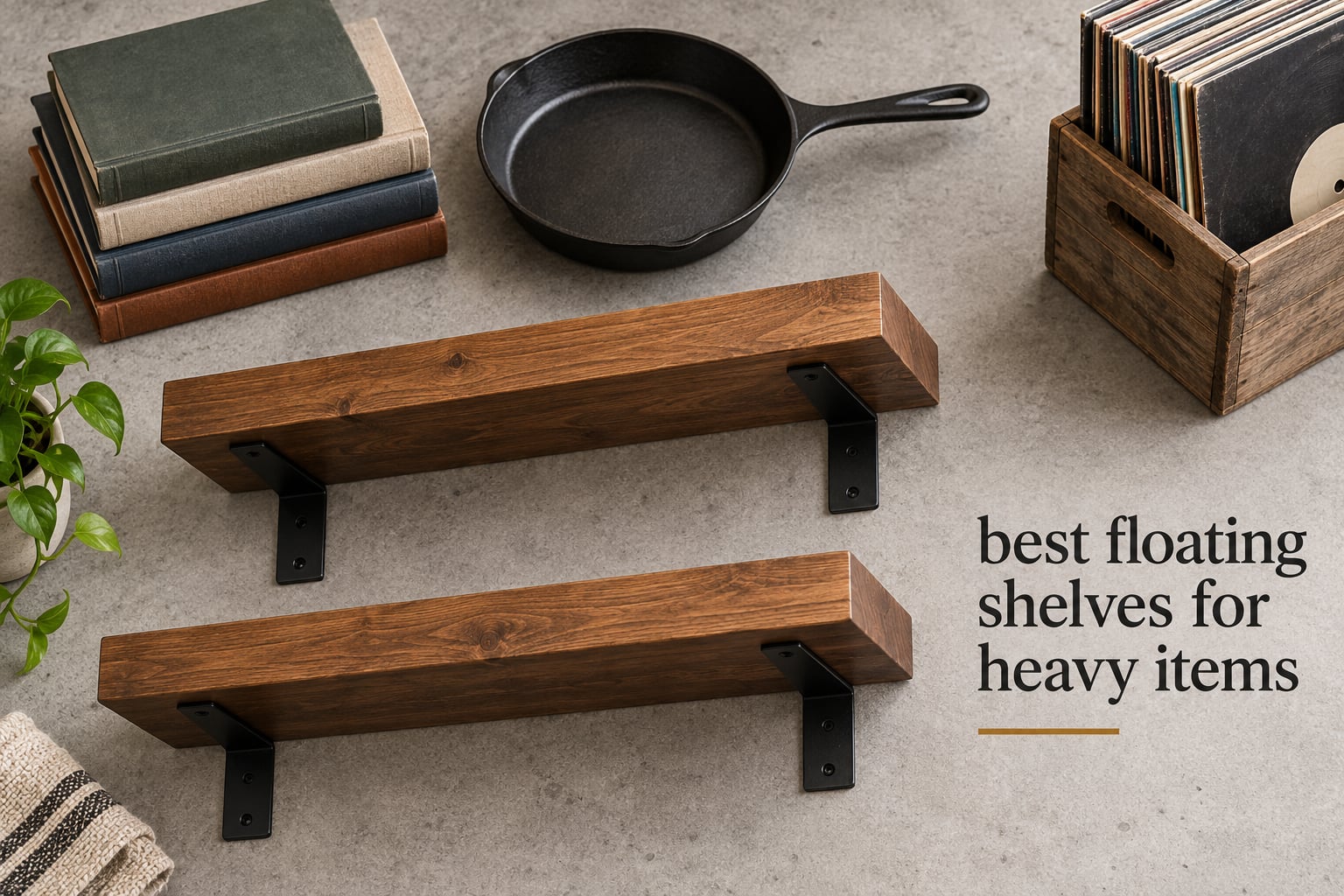 best floating shelves for heavy items